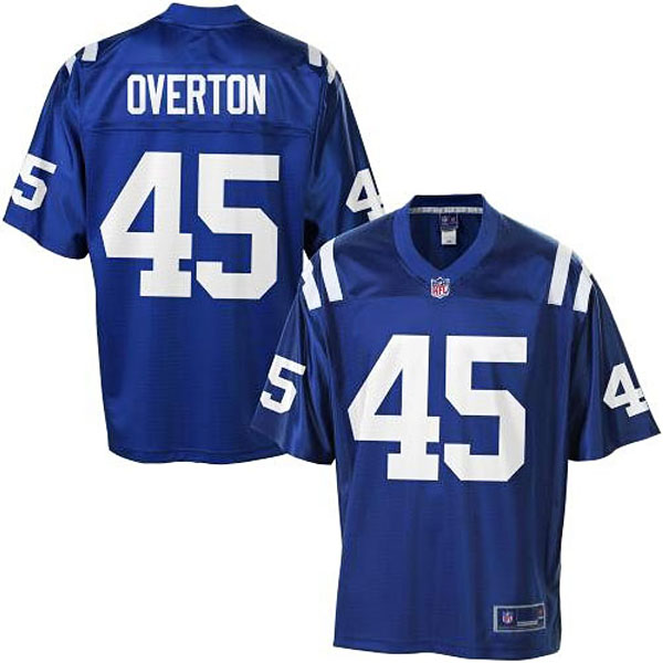 Pro Line Men's Indianapolis Colts #45 Matt Overton Team Color Jersey