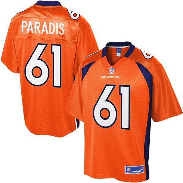 Pro Line Mens Denver Broncos #61 Matt Paradis Team Color Jersey