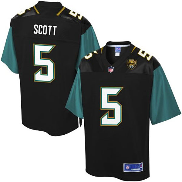 Pro Line Men's Jacksonville Jaguars #5 Matt Scott Team Color Jersey