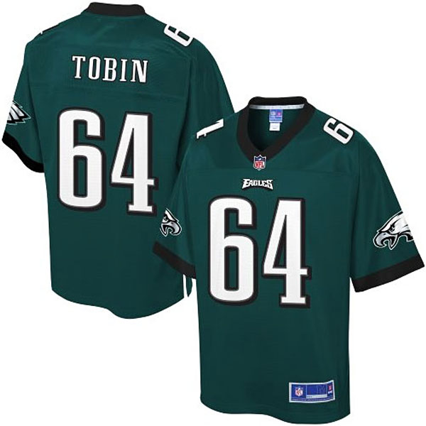 Pro Line Men's Philadelphia Eagles #64 Matt Tobin Team Color Jersey