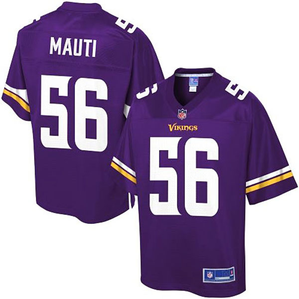 Pro Line Men's Minnesota Vikings #56 Michael Mauti Team Color Jersey - Purple