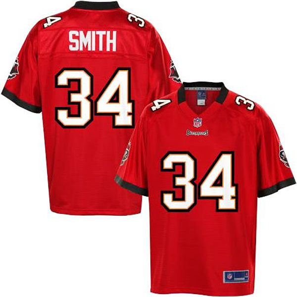 Pro Line Men's Tampa Bay Buccaneers #34 Michael Smith Team Color Jersey