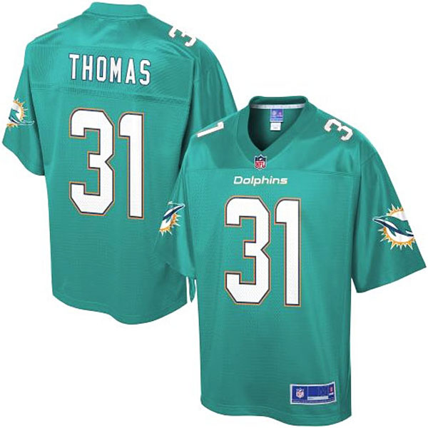 Pro Line Mens Miami Dolphins #31 Michael Thomas Team Color Jersey