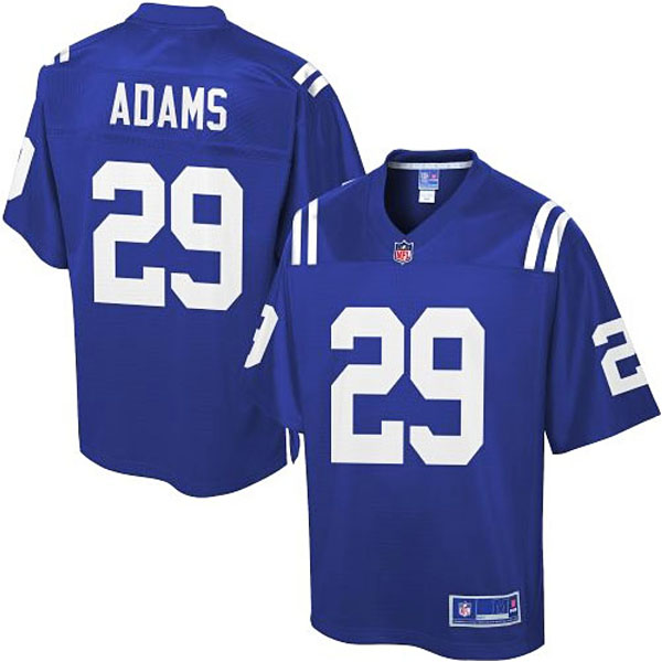 Pro Line Mens Indianapolis Colts #29 Mike Adams Team Color Jersey