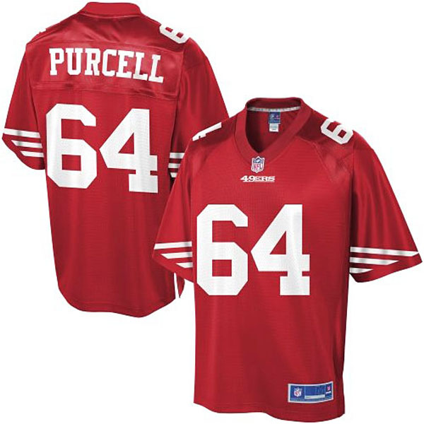 Pro Line Men's San Francisco 49ers #64 Mike Purcell Team Color Jersey