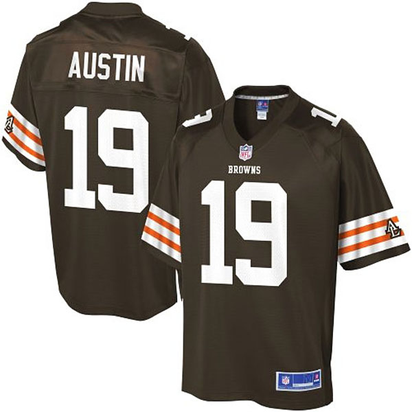 Pro Line Mens Cleveland Browns #19 Miles Austin Team Color Jersey