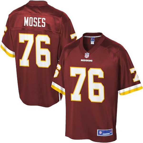 Pro Line Mens Washington Redskins #76 Morgan Moses Team Color Jersey