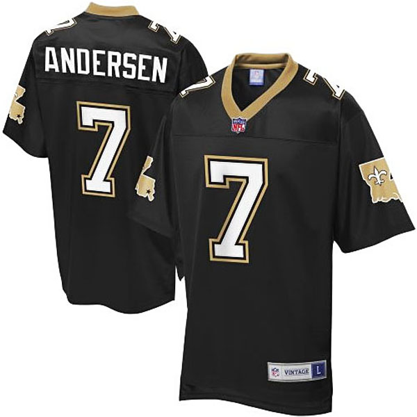 Men's Pro Line New Orleans Saints #7 Morten Andersen Retired Player Jersey