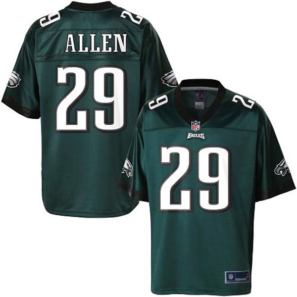 Pro Line Men's Philadelphia Eagles #29 Nate Allen Team Color Jersey