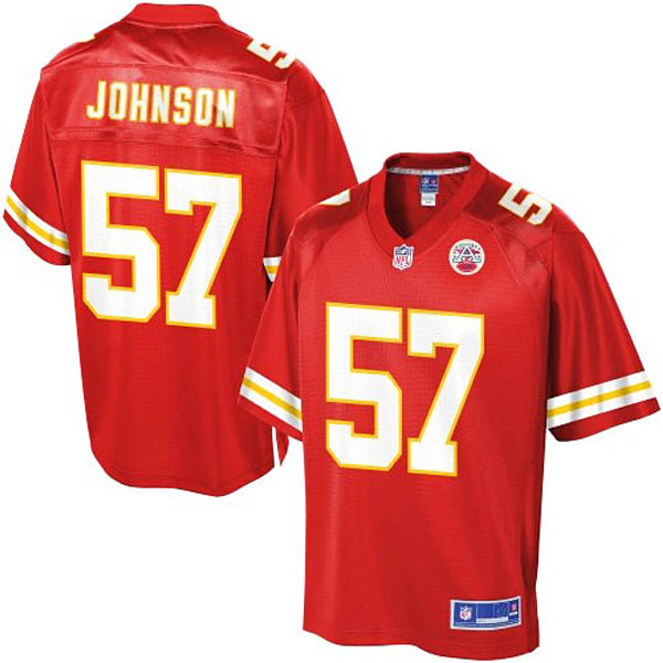 Pro Line Men's Kansas City Chiefs #57 Nico Johnson Team Color Jersey