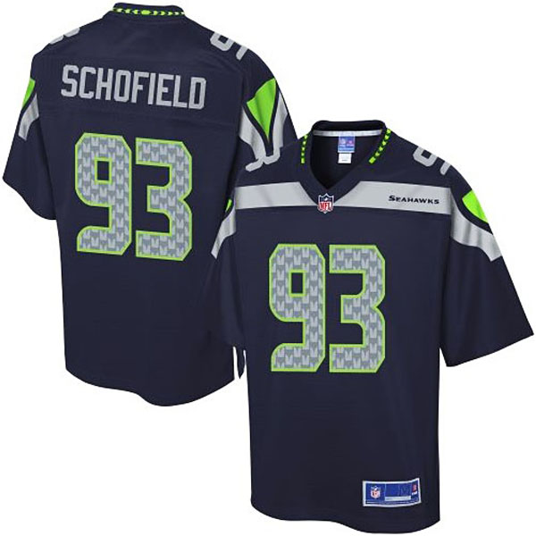 Pro Line Men's Seattle Seahawks #93 O'Brien Schofield Team Color Jersey