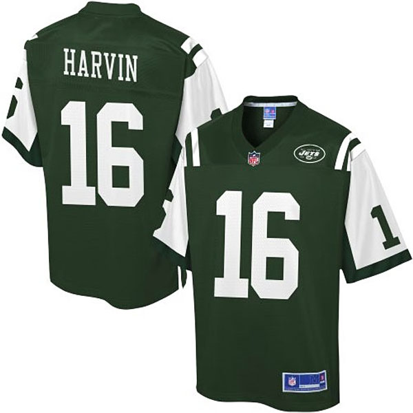 Pro Line Mens New York Jets #16 Percy Harvin Team Color Jersey