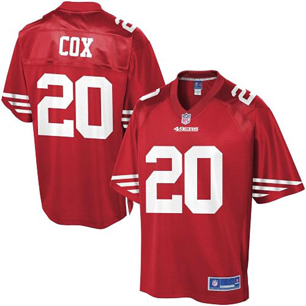 Pro Line Men's San Francisco 49ers #20 Perrish Cox Team Color Jersey