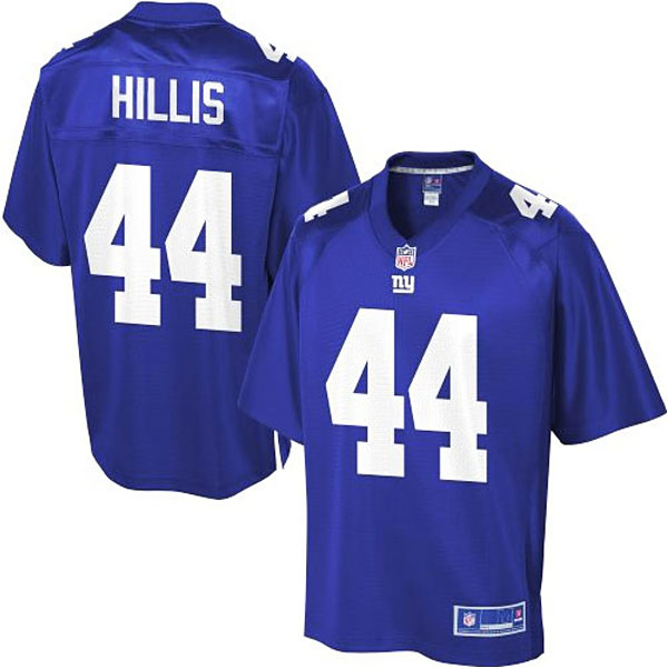 Pro Line Men's New York Giants #44 Peyton Hillis Team Color Jersey