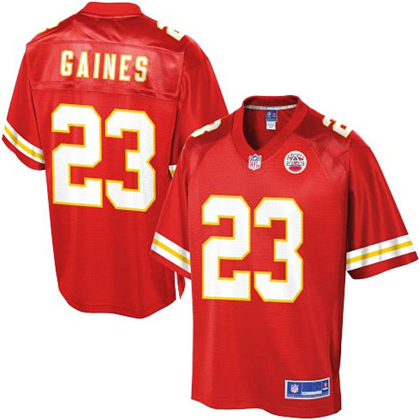 Pro Line Mens Kansas City Chiefs #23 Phillip Gaines Team Color Jersey