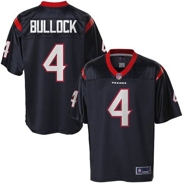 Pro Line Men's Houston Texans #4 Randy Bullock Team Color Jersey