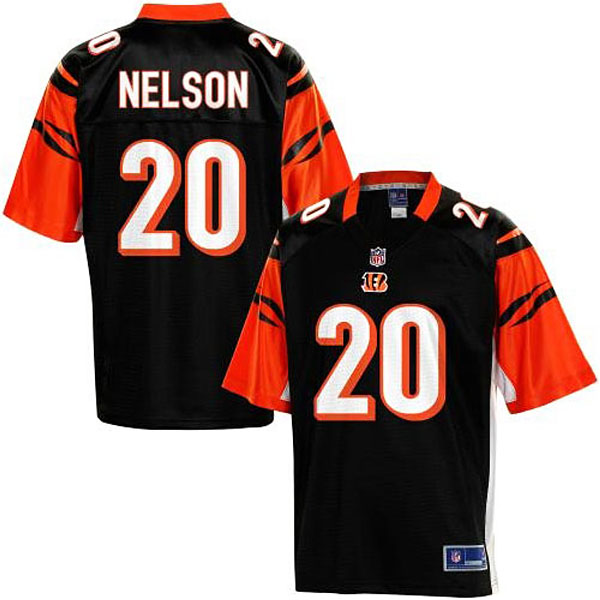 Pro Line Men's Cincinnati Bengals #20 Reggie Nelson Team Color Jersey