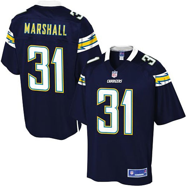 Pro Line Men's San Diego Chargers #31 Richard Marshall Team Color Jersey