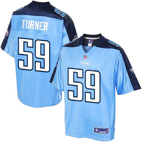 Pro Line Men's Tennessee Titans #59 Rob Turner Team Color Jersey