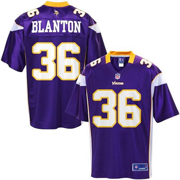 Pro Line Men's Minnesota Vikings #36 Robert Blanton Team Color Jersey