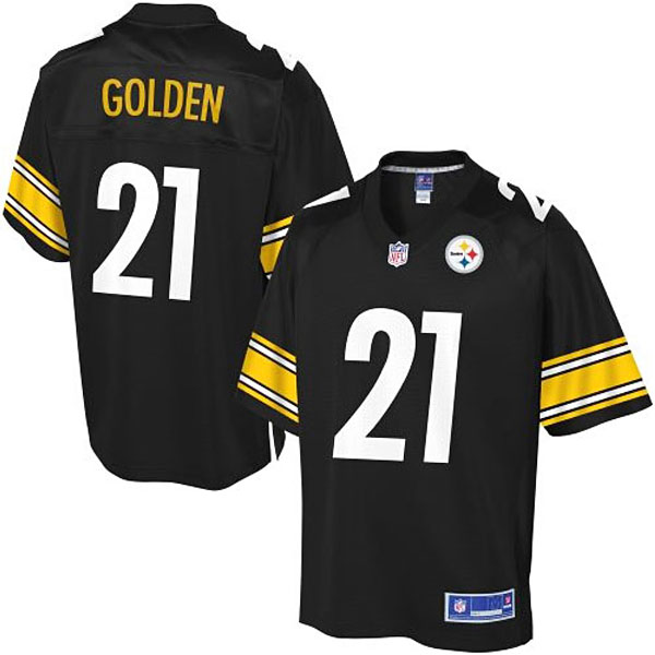 Pro Line Men's Pittsburgh Steelers #21 Robert Golden Team Color Jersey