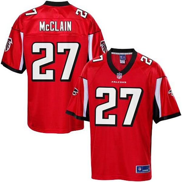 Pro Line Men's Atlanta Falcons #27 Robert McClain Team Color Jersey