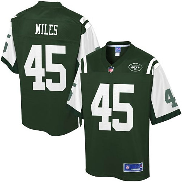 Pro Line Men's New York Jets #45 Rontez Miles Team Color Jersey