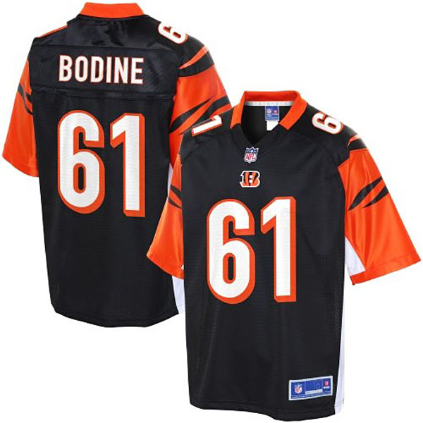 Pro Line Mens Cincinnati Bengals #61 Russell Bodine Team Color Jersey