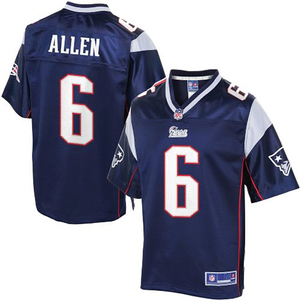 Pro Line Men's New England Patriots #6 Ryan Allen Team Color Jersey