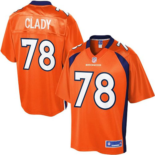 Pro Line Men's Denver Broncos #78 Ryan Clady Team Color Jersey