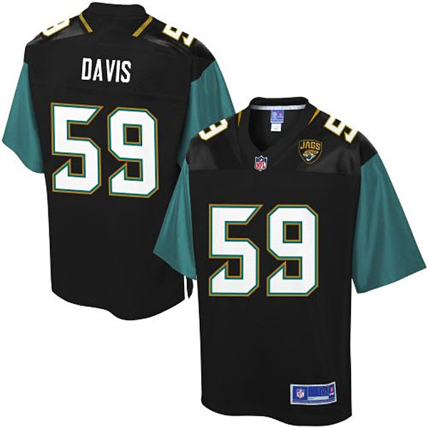 Pro Line Men's Jacksonville Jaguars #59 Ryan Davis Team Color Jersey