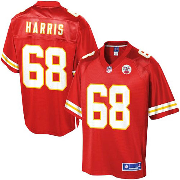 Pro Line Mens Kansas City Chiefs #68 Ryan Harris Team Color Jersey