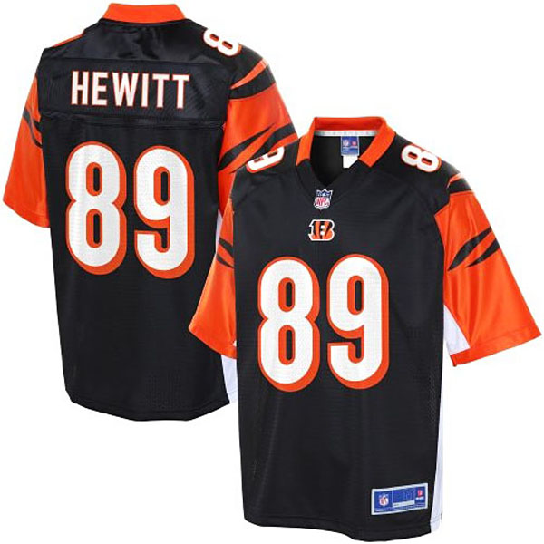 Pro Line Mens Cincinnati Bengals #89 Ryan Hewitt Team Color Jersey