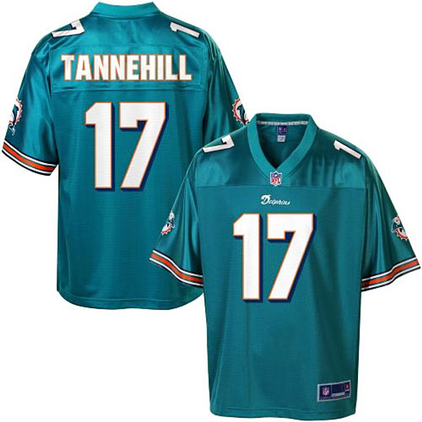 Pro Line Men's Miami Dolphins #17 Ryan Tannehill Team Color Jersey