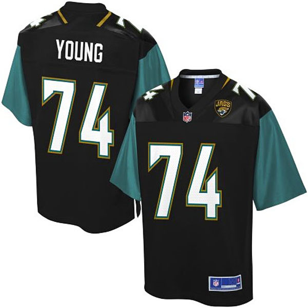 Pro Line Mens Jacksonville Jaguars #74 Sam Young Team Color Jersey