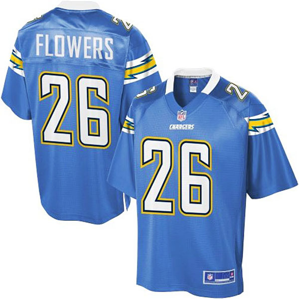 Pro Line Mens San Diego Chargers #26 Brandon Flowers Alternate Jersey