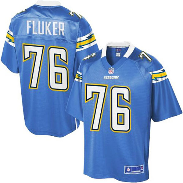 Pro Line Mens San Diego Chargers #76 DJ Fluker Alternate Jersey