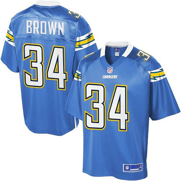 Pro Line Mens San Diego Chargers #34 Donald Brown Alternate Jersey