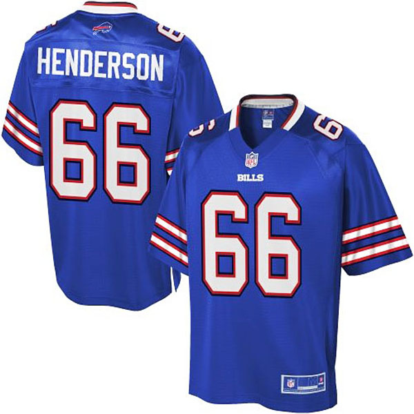 Pro Line Mens Buffalo Bills #66 Seantrel Henderson Team Color Jersey