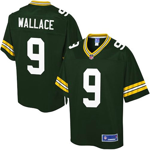 Pro Line Men's Green Bay Packers #9 Seneca Wallace Team Color Jersey