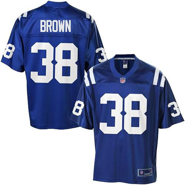 Pro Line Men's Indianapolis Colts #38 Sergio Brown Team Color Jersey