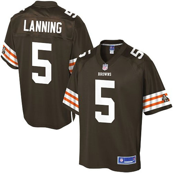 Pro Line Men's Cleveland Browns #5 Spencer Lanning Team Color Jersey