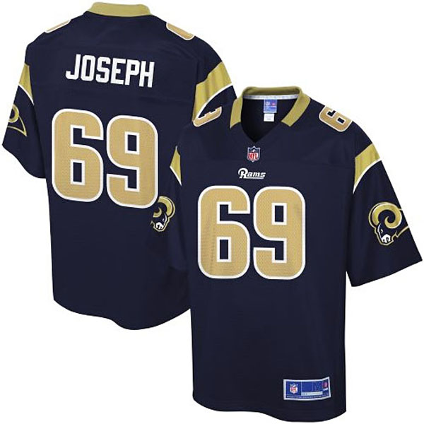 Pro Line Mens St. Louis Rams Davin Joseph Team Color Jersey