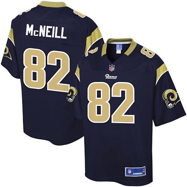 Pro Line Men's St. Louis Rams Mike McNeill Team Color Jersey - Navy