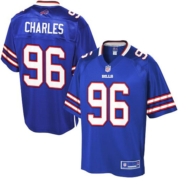 Pro Line Men's Buffalo Bills #96 Stefan Charles Team Color Jersey