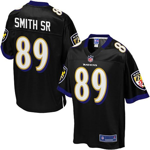 Pro Line Mens Baltimore Ravens #89 Steve Smith Sr Alternate Jersey