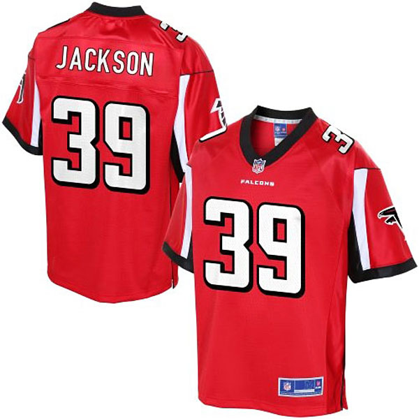 Pro Line Men's Atlanta Falcons #39 Steven Jackson Team Color Jersey