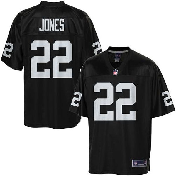 Pro Line Men's Oakland Raiders #22 Taiwan Jones Team Color Jersey