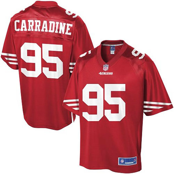 Pro Line Men's San Francisco 49ers #95 Tank Carradine Team Color Jersey