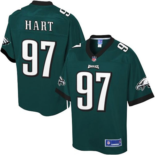 Pro Line Men's Philadelphia Eagles #97 Taylor Hart Team Color Jersey